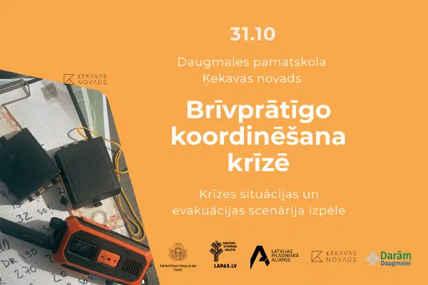 Praktiskā izspēlē apgūs brīvprātīgo koordināciju krīzēs