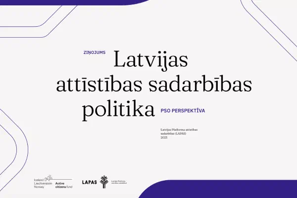 Ziņojums par Latvijas attīstības sadarbības politiku (2023)